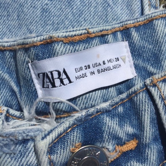 Zara Straight Leg Denim Jeans - Picture 3 of 5